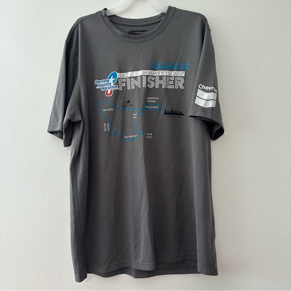 Skechers Gorun Houston Marathon 2017 Finisher Shirt M